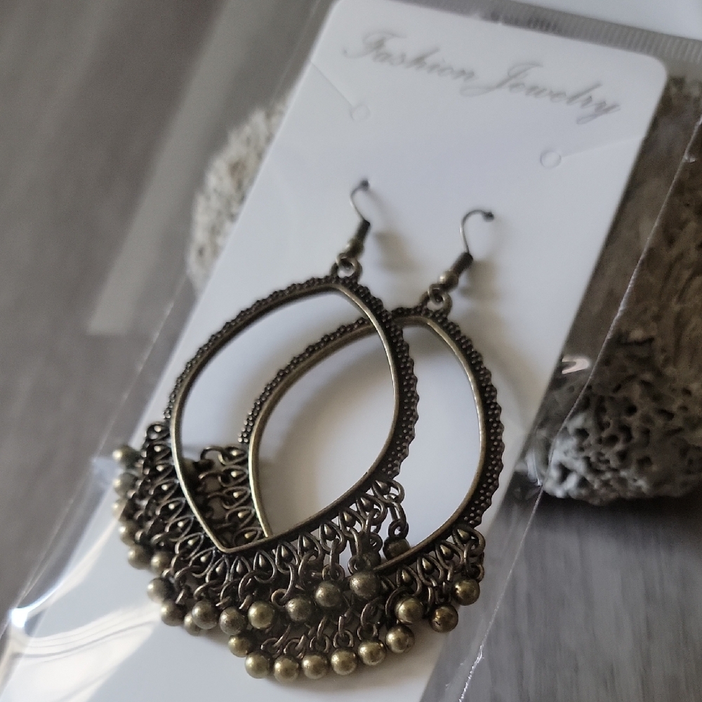 Bronze Fashion Jewelry Earrings